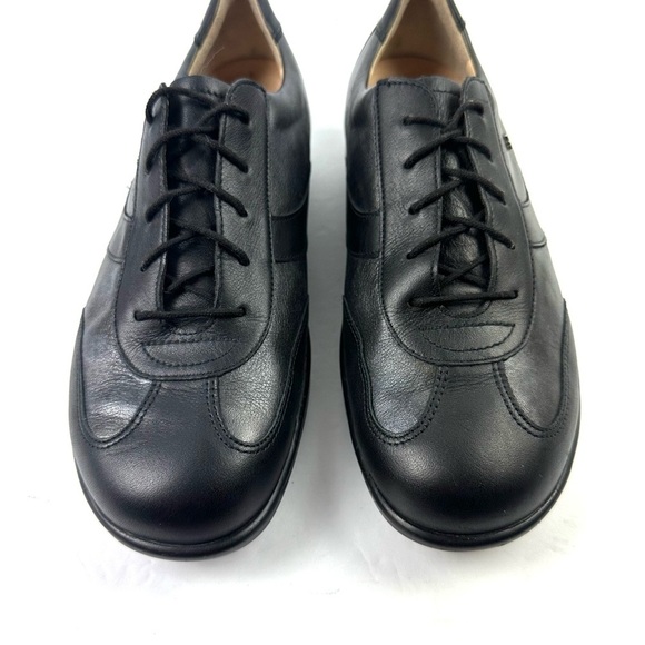 Finn Comfort Shoes Mens 7 Womens 9 Oxford Lace Up Black Leather Comfort Unisex - Picture 3 of 11